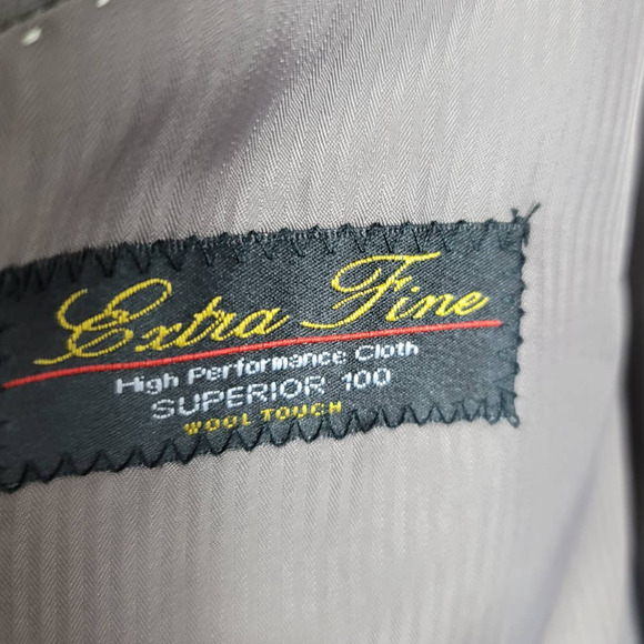 Cigliano Collezione Italy Gray Superior 100's Men's Blazer R44 W38 - Picture 6 of 8